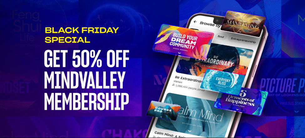 mindvalley black friday deal 50% off